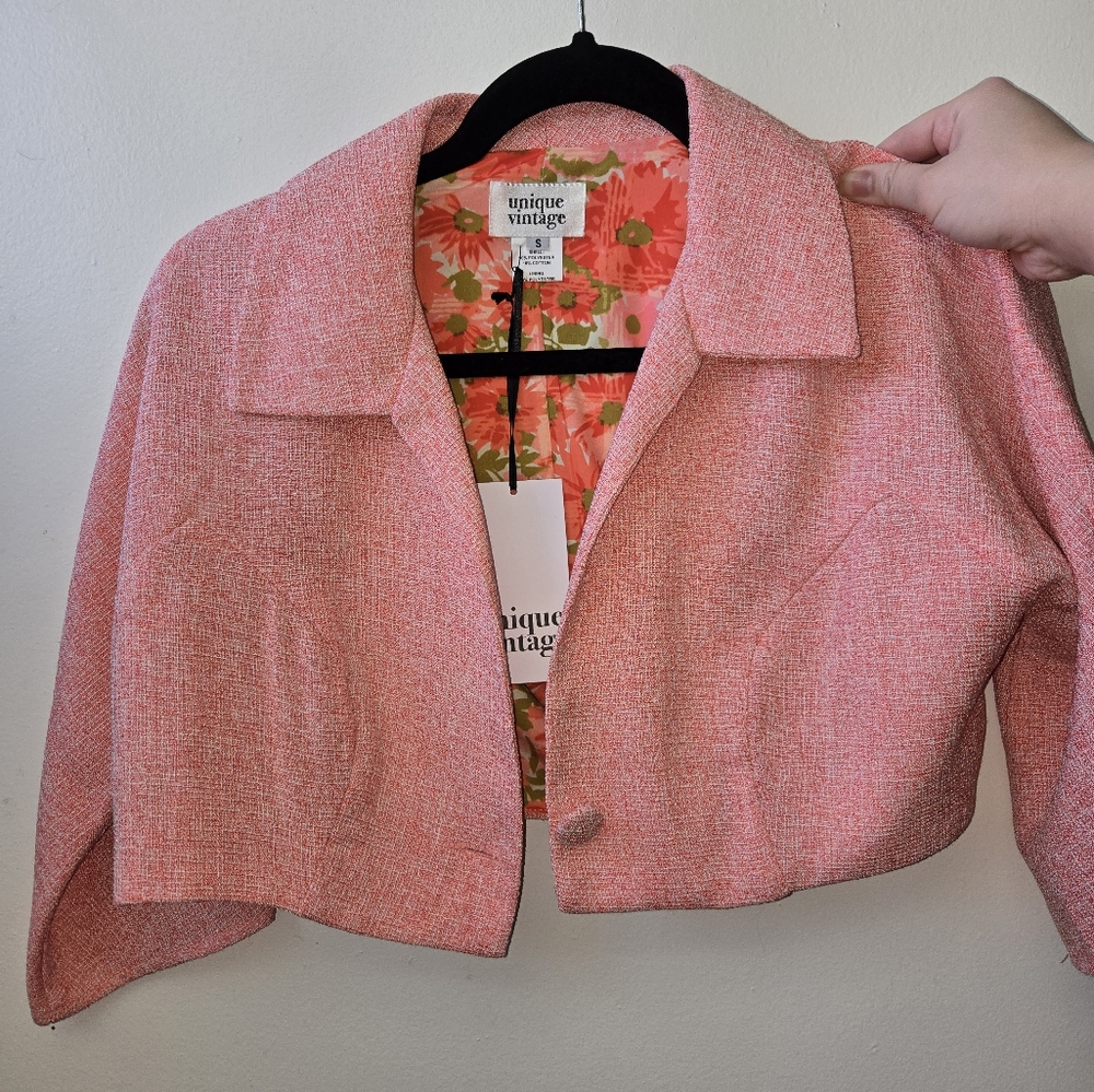 Unique Vintage Pink Women's Jacket